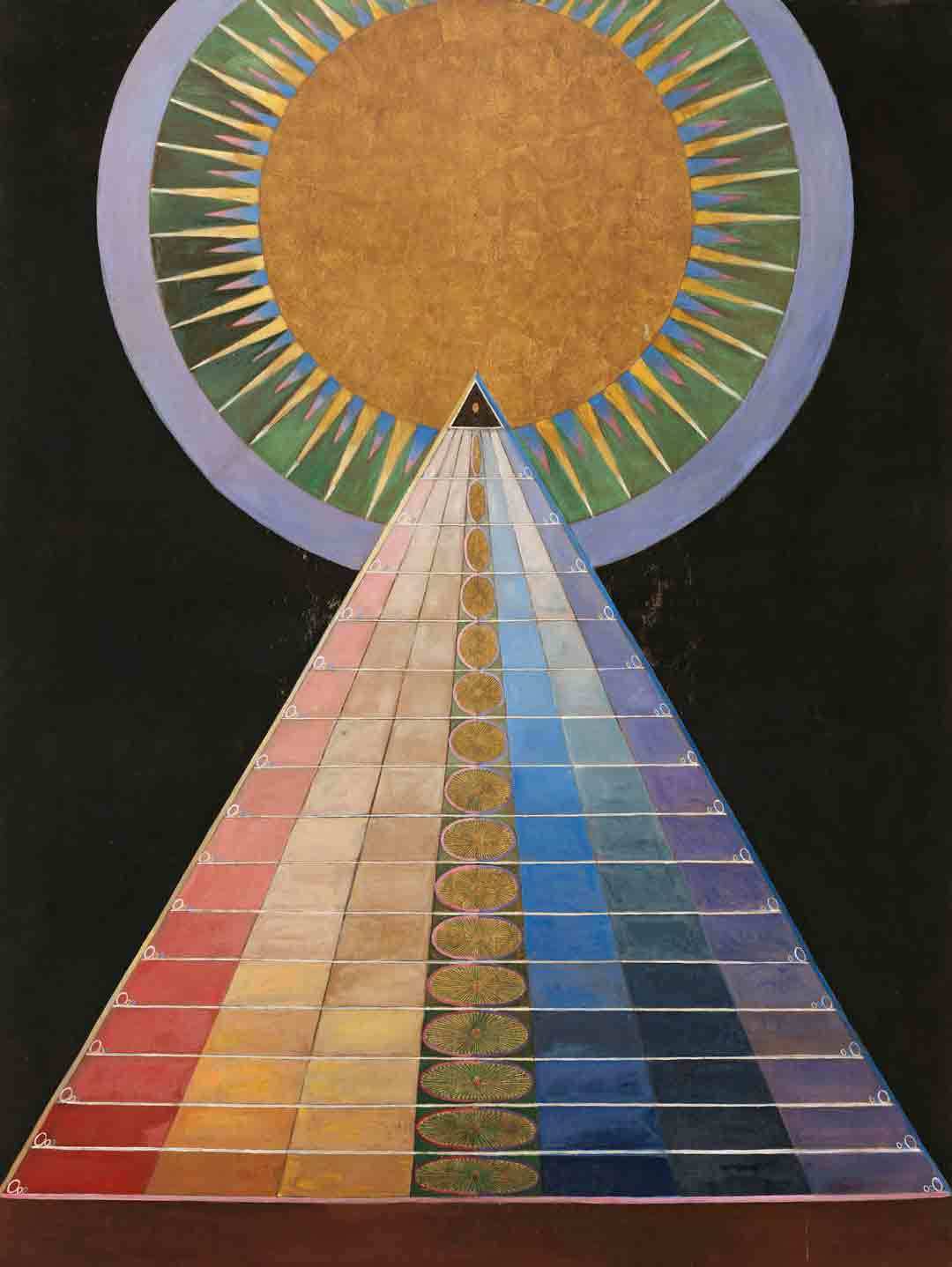 Hilma af Klint, Altarpiece, No. 1, Group X, Altarpieces (Retable, No 1, Groupe X, Retables), 1907