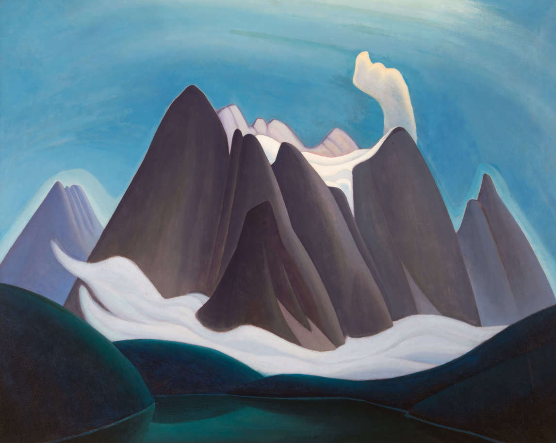 Art Canada Institute, Lawren Harris, Mountain Form IV (Rocky Mountain Painting XIV), 1927