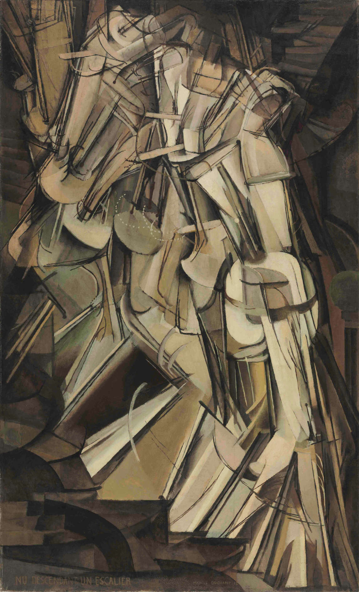 Nu descendant un escalier (No 2), 1912, de Marcel Duchamp