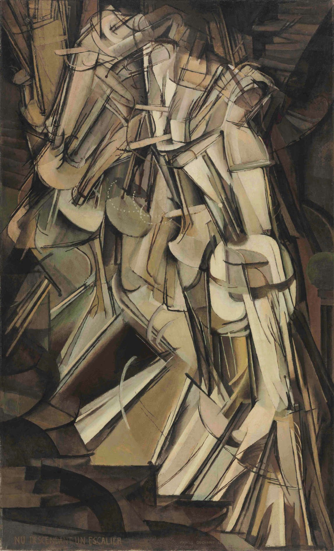 Art Canada Institute, Marcel Duchamp, Nude Descending a Staircase (No. 2), 1912