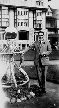 Photograph of Bertram Brooker on a trip to England, c.1910–12