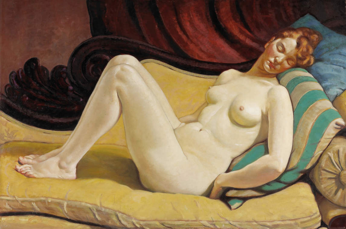 Art Canada Institute, Randolph Hewton, Sleeping Woman, c.1929