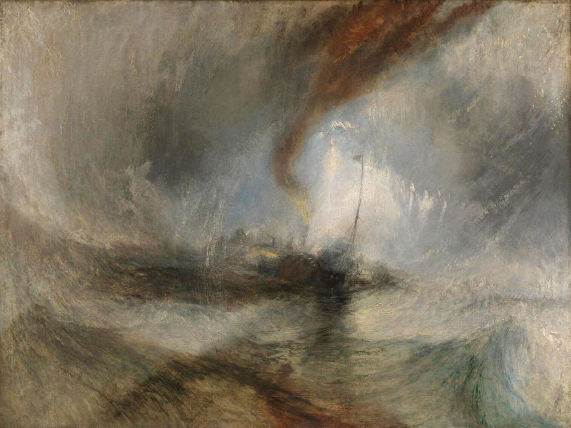 J.M.W. Turner, Snow Storm—Steam Boat off a Harbour’s Mouth