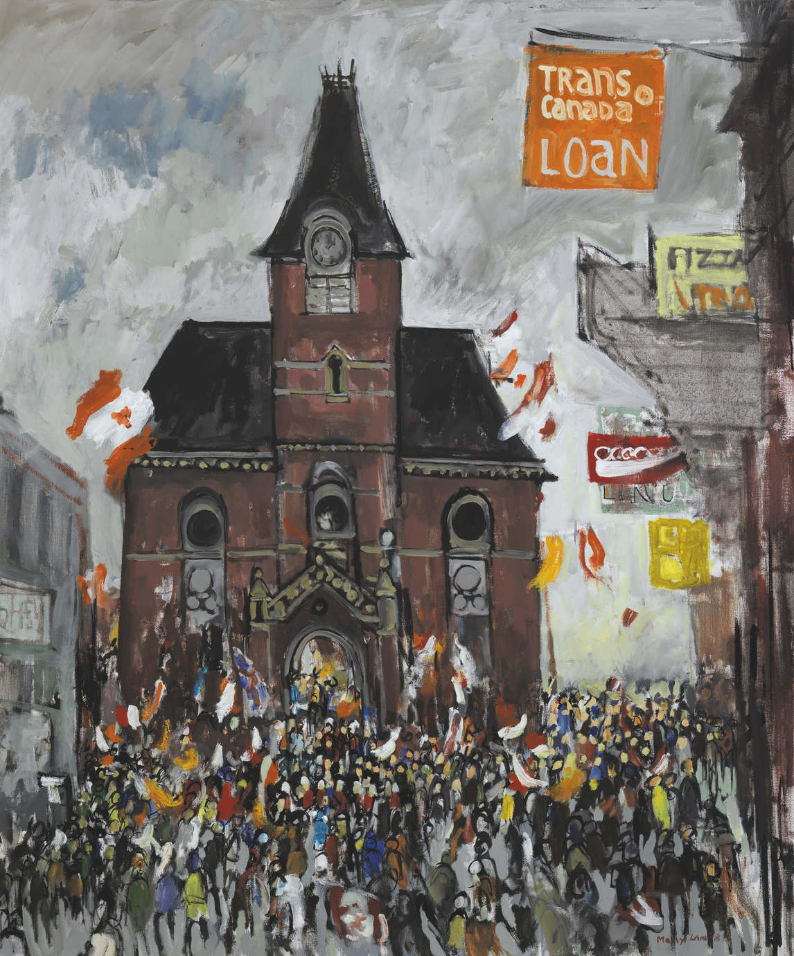 Molly Lamb Bobak, Arrivée, Hôtel de ville, 1976