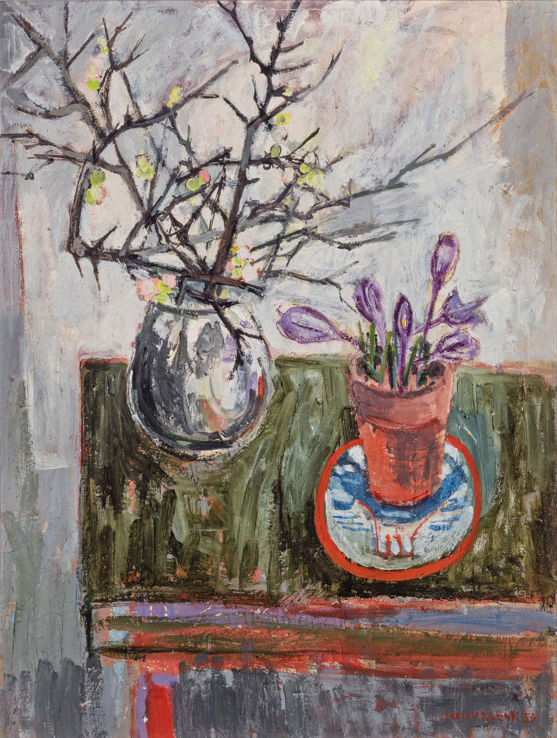 Molly Lamb Bobak, Crocus et épines, 1959