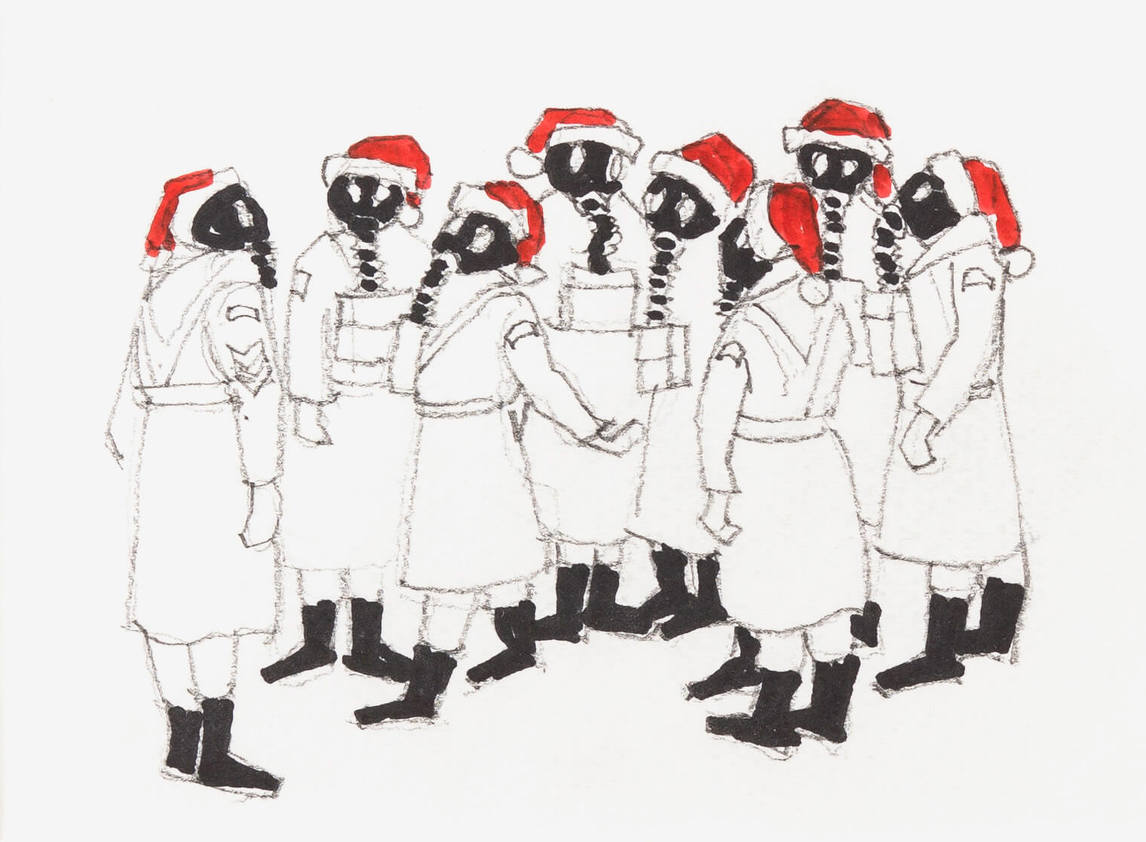 Molly Lamb Bobak, Untitled (Christmas Card)