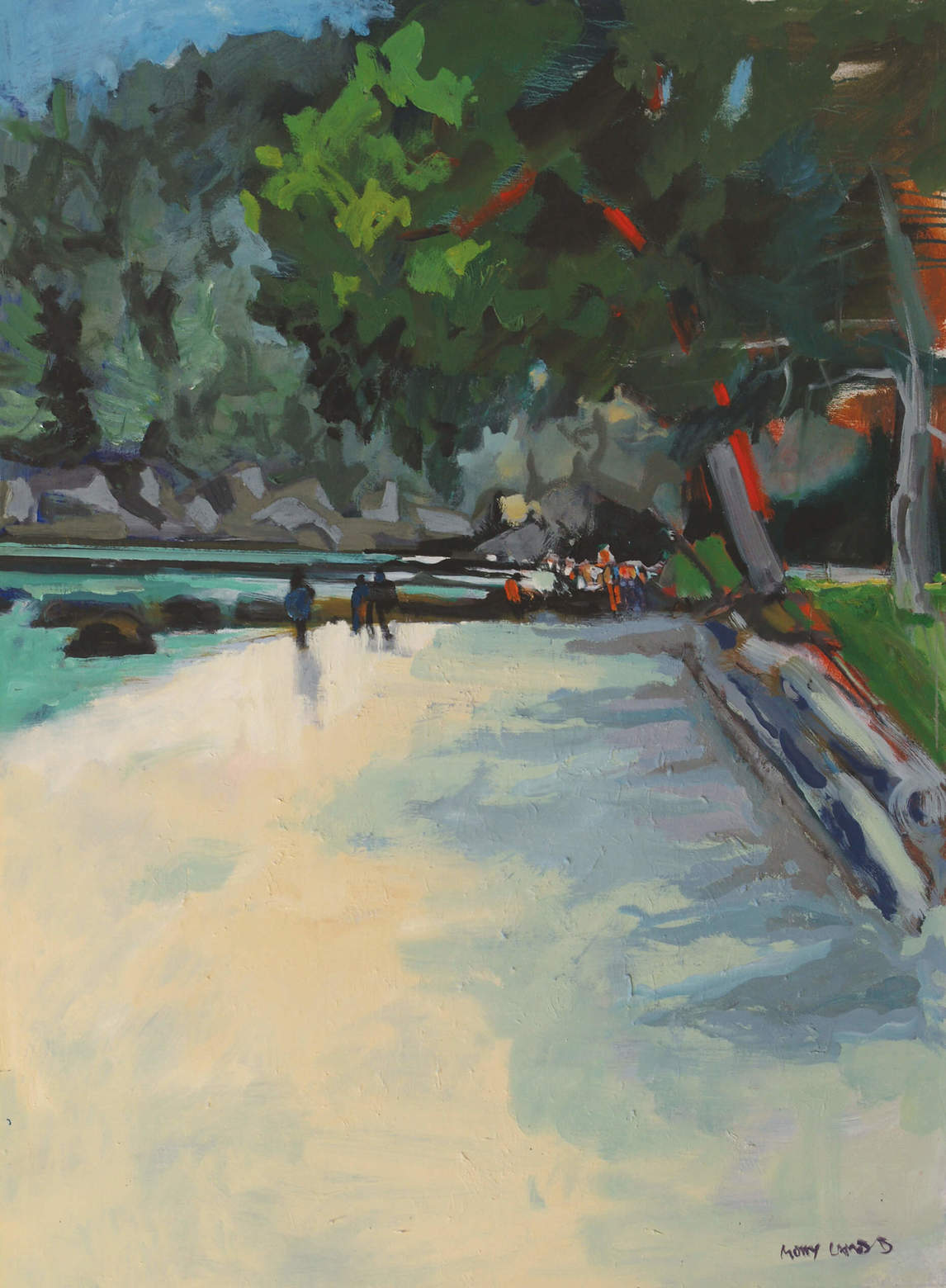 Molly Lamb Bobak, Plage Montague, île Galiano, v.1990