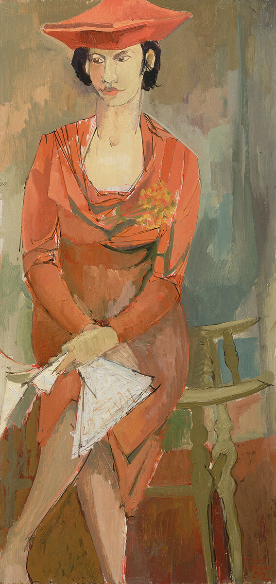 Molly Lamb Bobak, Portrait de Joan Lowndes, 1952