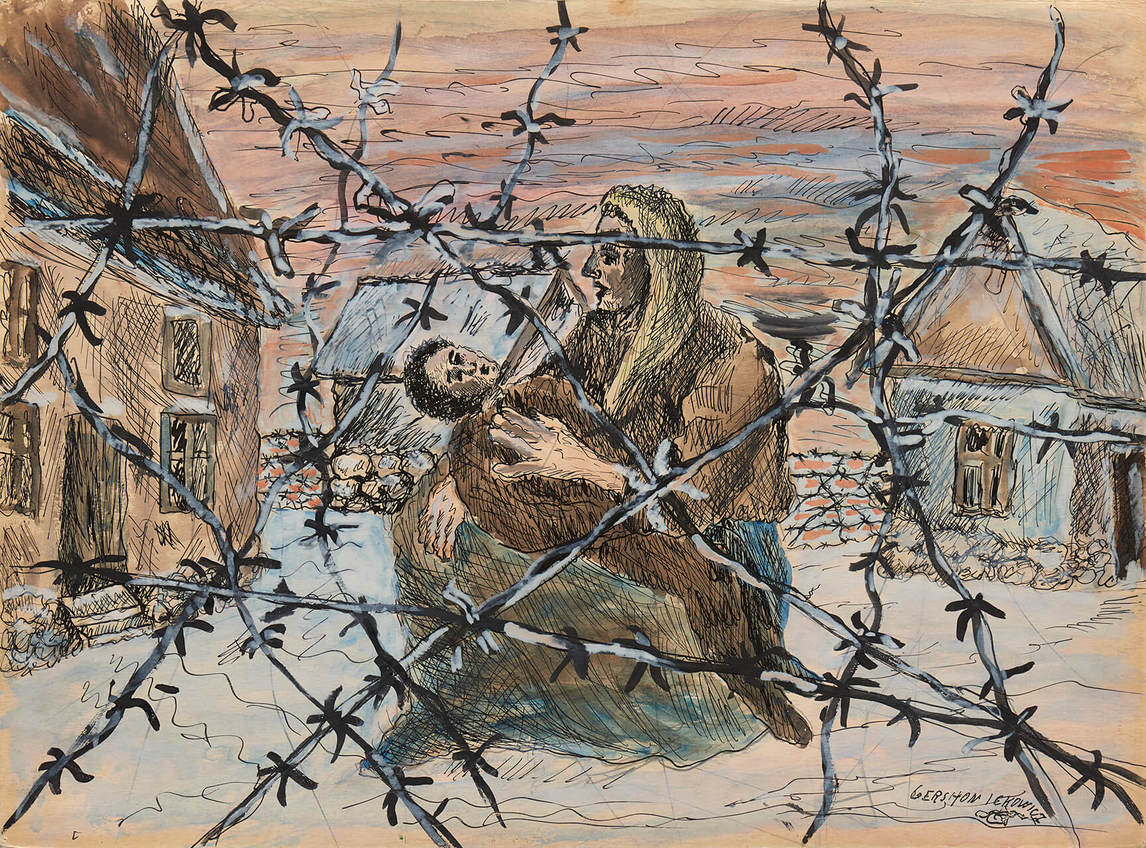 Art Canada Institute, Gershon Iskowitz, Ghetto, c.1947