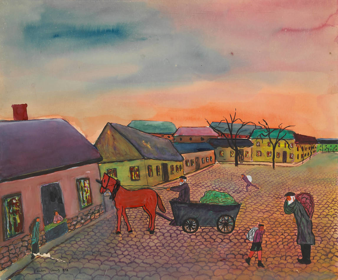 Art Canada Institute, Gershon Iskowitz, Market, c.1952–54