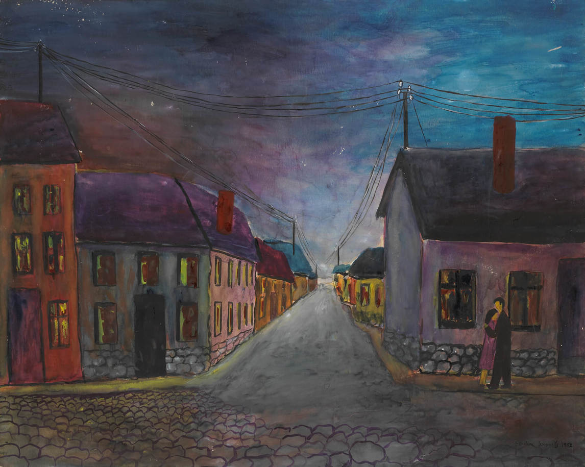 Art Canada Institute, Gershon Iskowitz, Side Street, c.1952–54