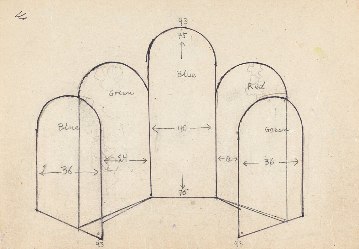 Art Canada Institute, Gershon Iskowitz, Untitled (sketch for Septet), Date TK