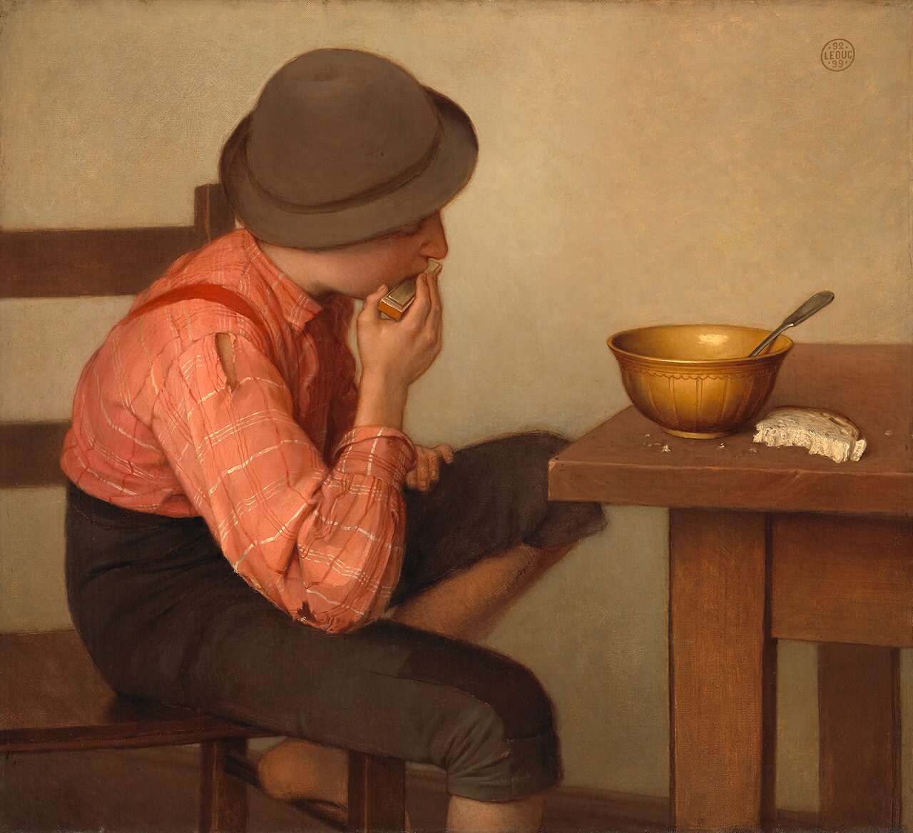 Ozias Leduc, Boy with Bread (L’enfant au pain), 1892–99