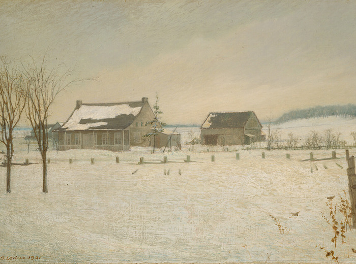 Ozias Leduc, The Choquette Farm, Beloeil (La ferme Choquette, Beloeil), 1901