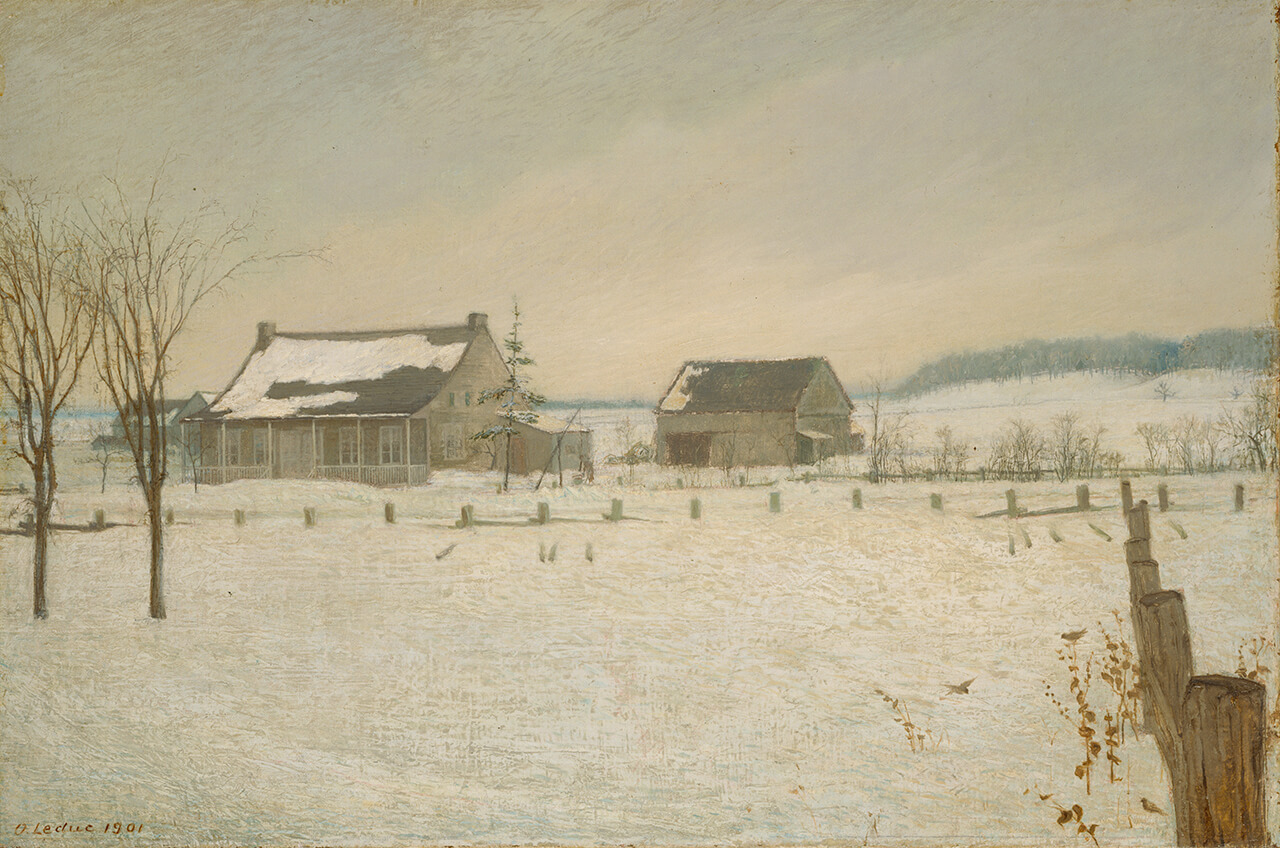 Ozias Leduc, The Choquette Farm, Beloeil (La ferme Choquette, Beloeil), 1901