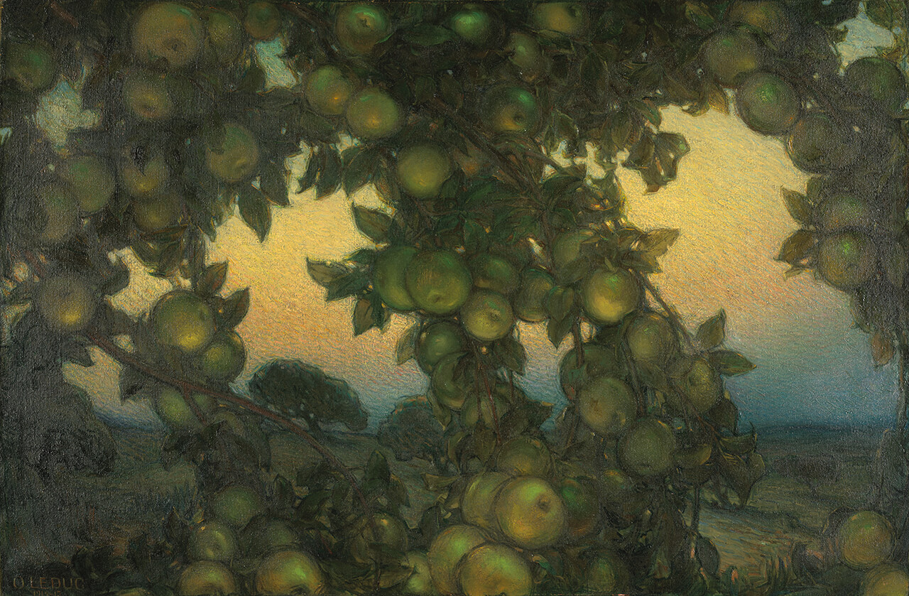 Ozias Leduc, Green Apples (Pommes vertes), 1914–15