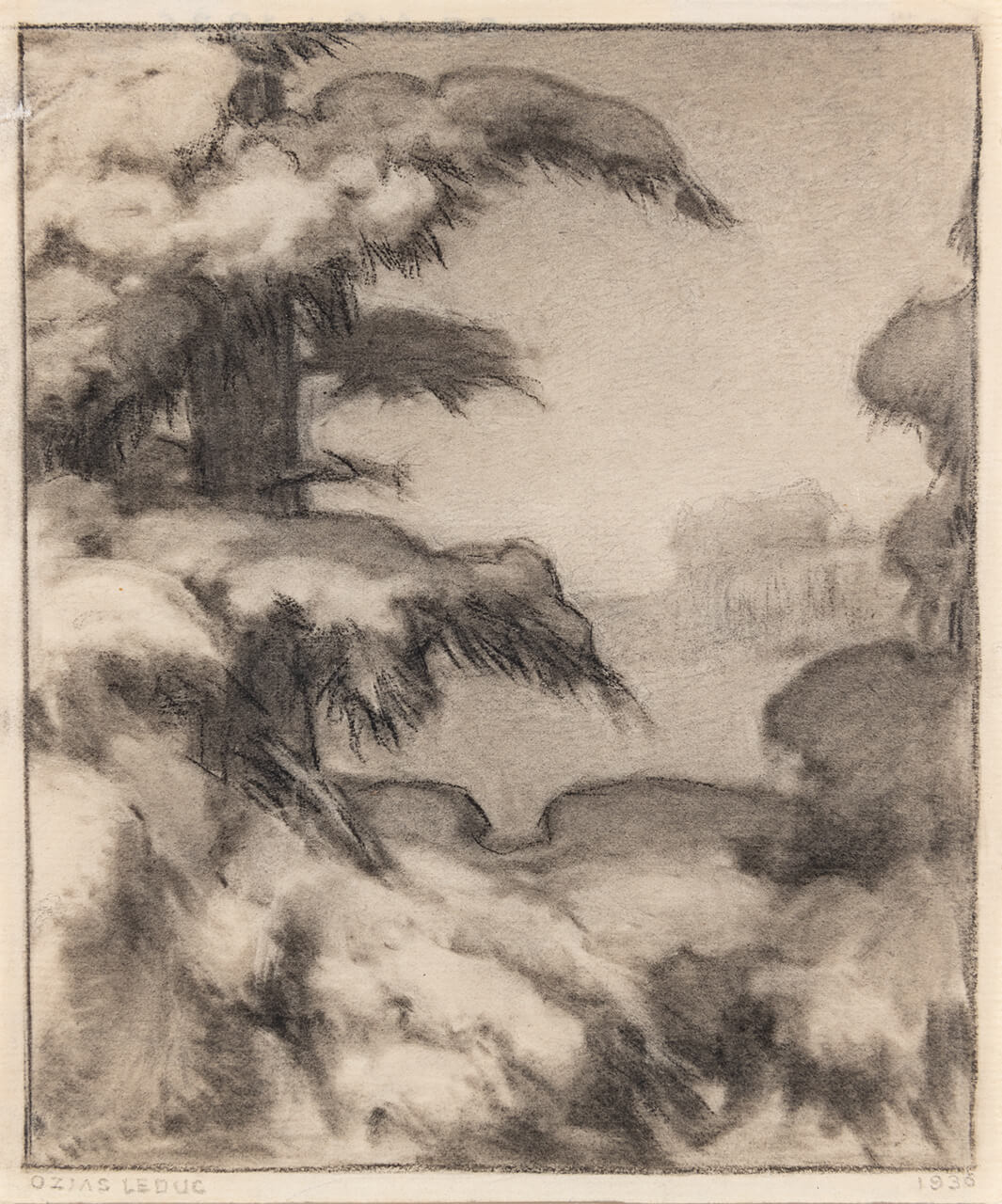 Ozias Leduc, Snow on Branches (Neige sur les branches), 1936