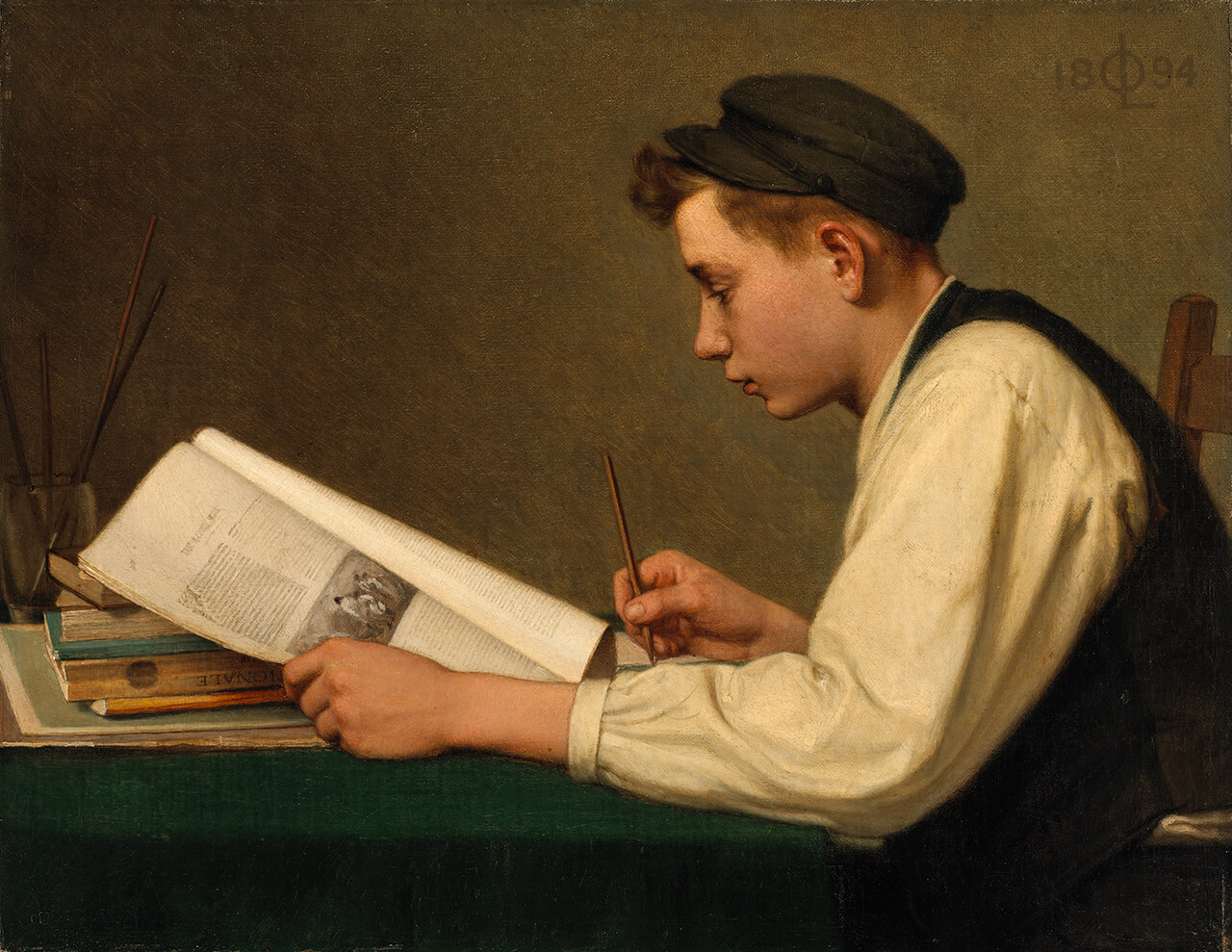 Ozias Leduc, The Young Student (Le jeune élève), 1894