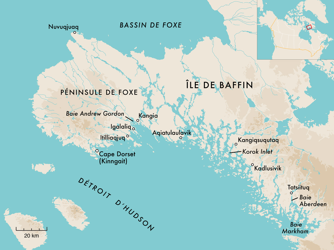 Art Canada Institute, Carte de l’île de Baffin