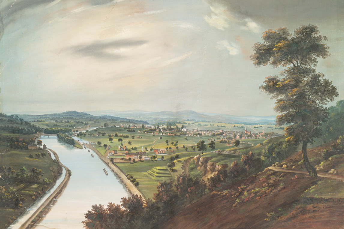 A. Zeno Schindler, View of Reading, Pennsylvania, from the Neversink in the Neighborhood of the White Cottage, 1834