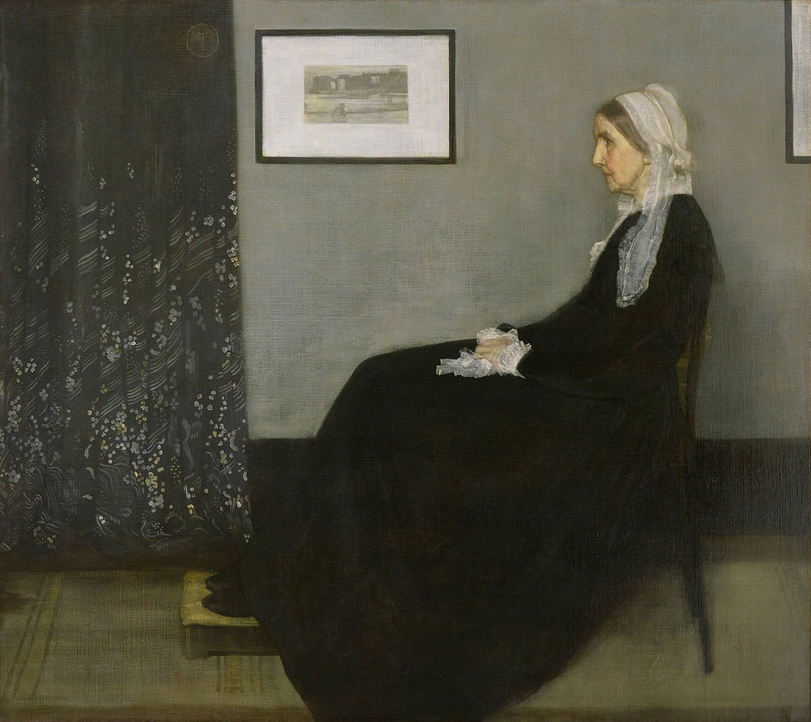 James Abbott McNeill Whistler, Arrangement in Grey and Black No. 1 (Portrait of the Artist’s Mother), 1871