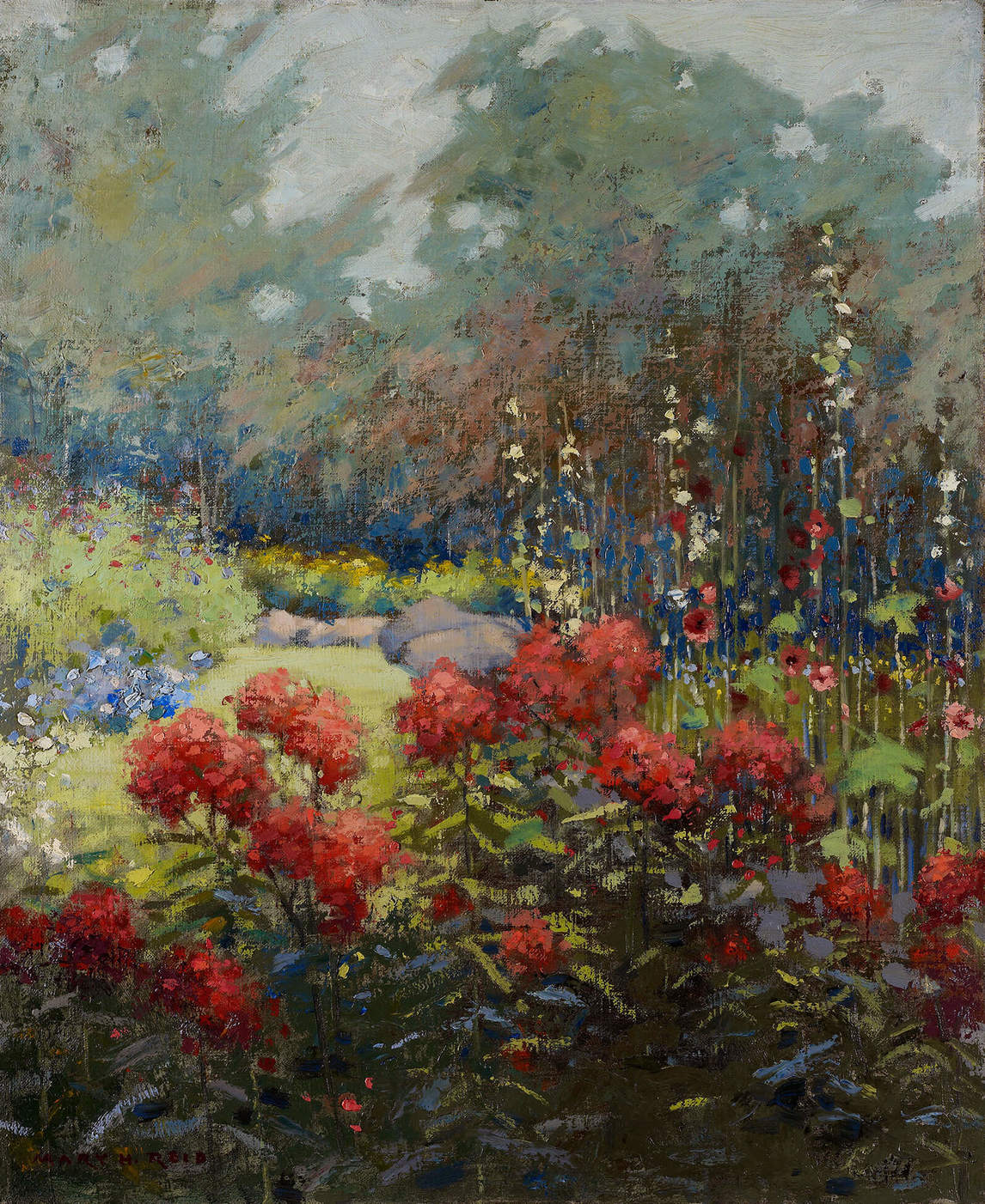 Mary Hiester Reid, A Garden in September (Un jardin en septembre), v.1894