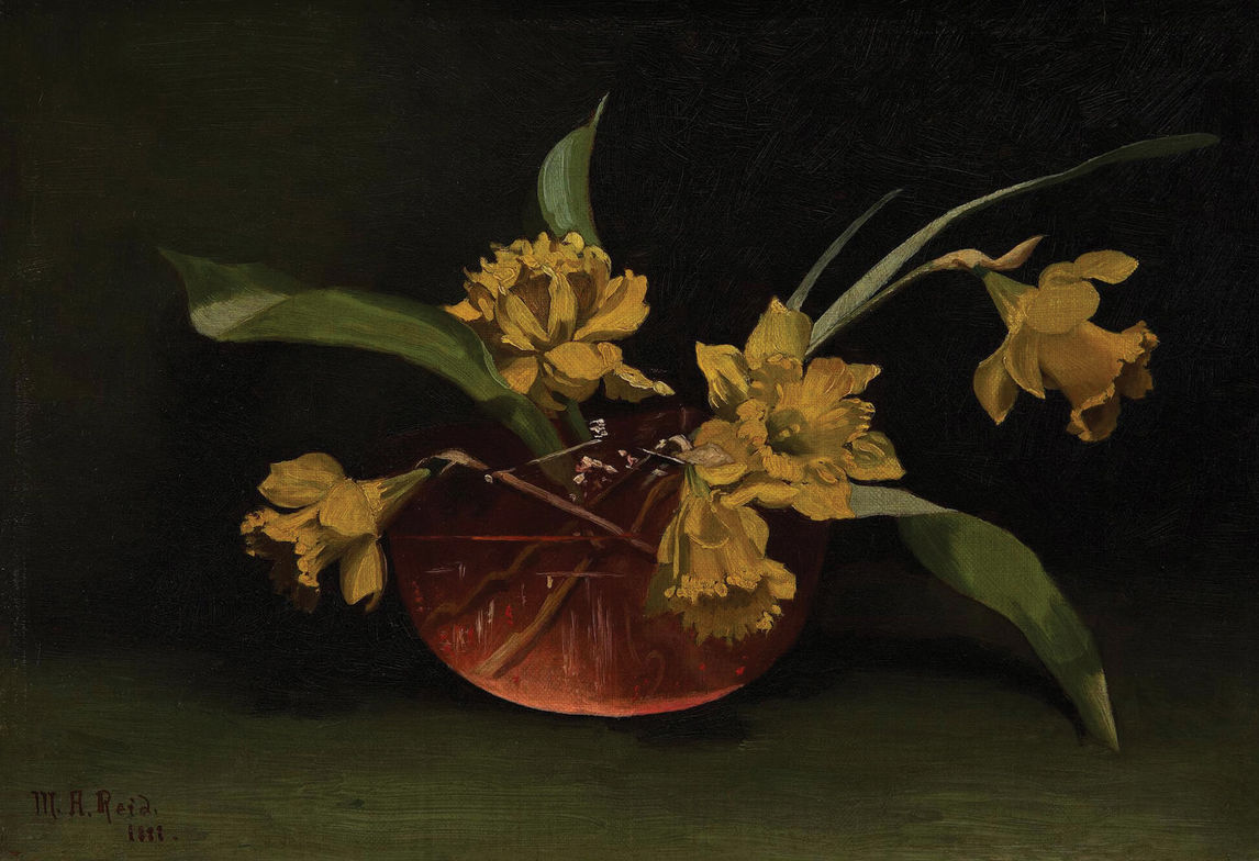 Mary Hiester Reid, Daffodils, 1888