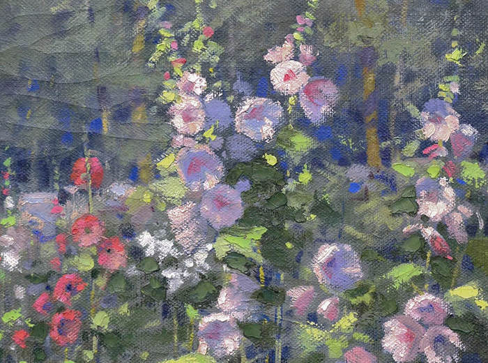 Hollyhocks