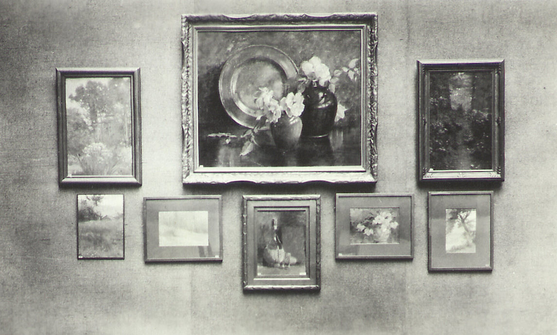 Vue d’installation de la Memorial Exhibition of Paintings by Mary Hiester Reid (Exposition commémorative des peintures de Mary Hiester Reid), 1922