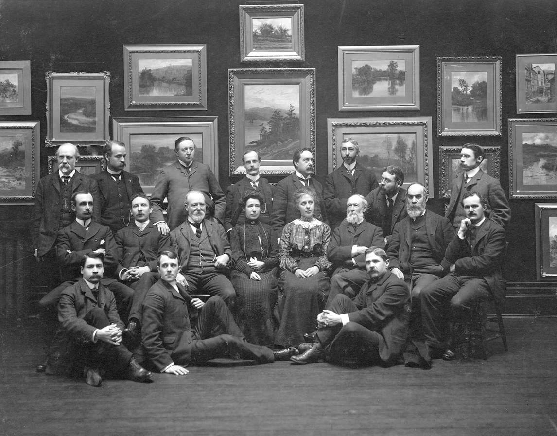 The Ontario Society of Artists Hanging Committee, Toronto, 1904