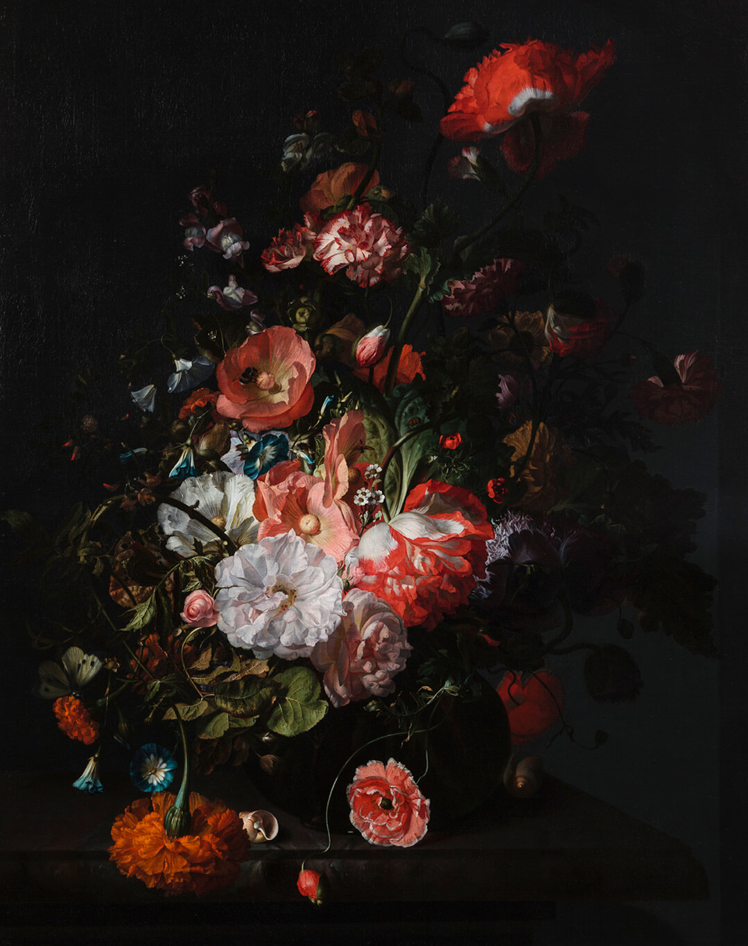 Rachel Ruysch, Flower Still Life (Nature morte florale), v.1726