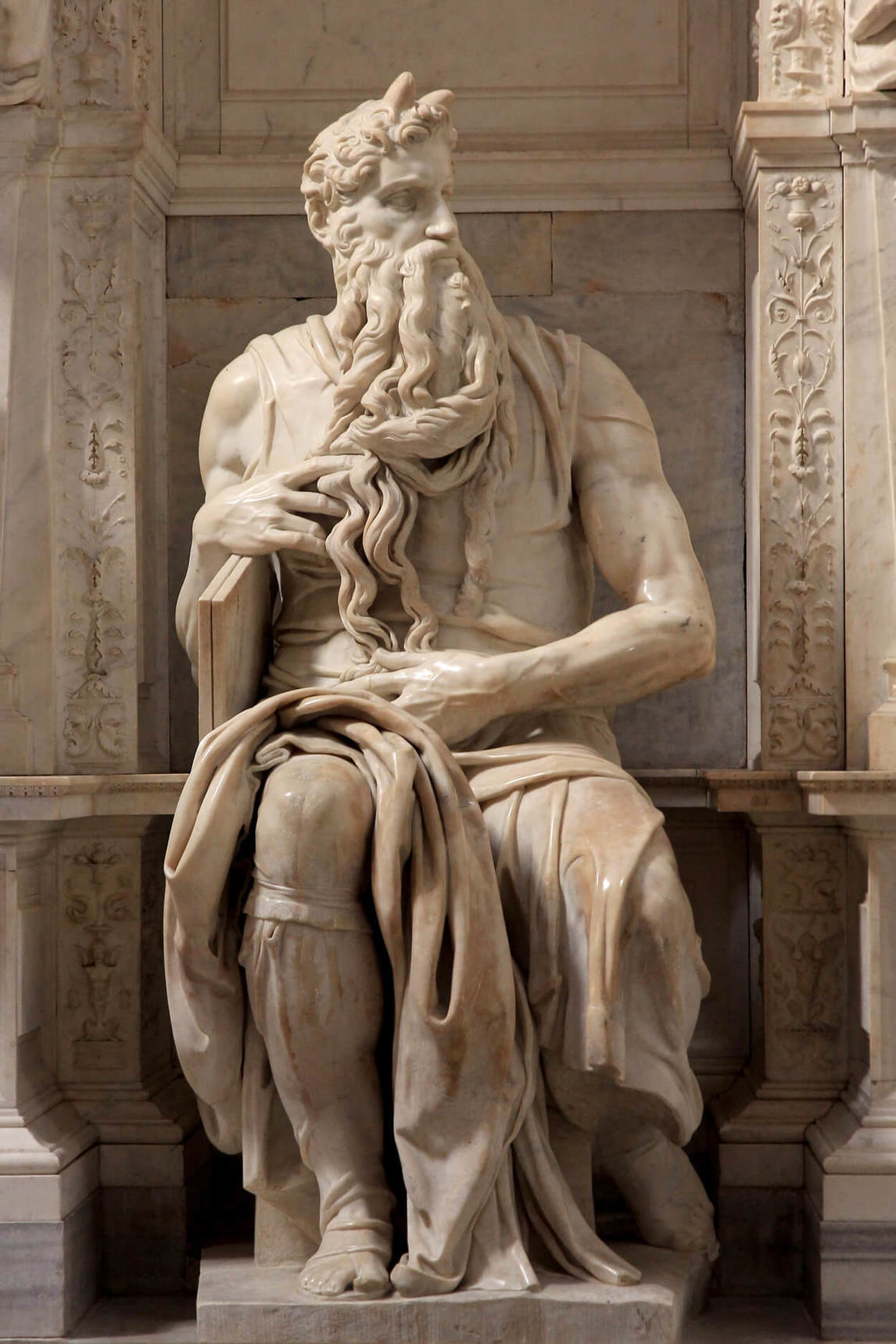 Moses, c. 1513-15, by Michelangelo
