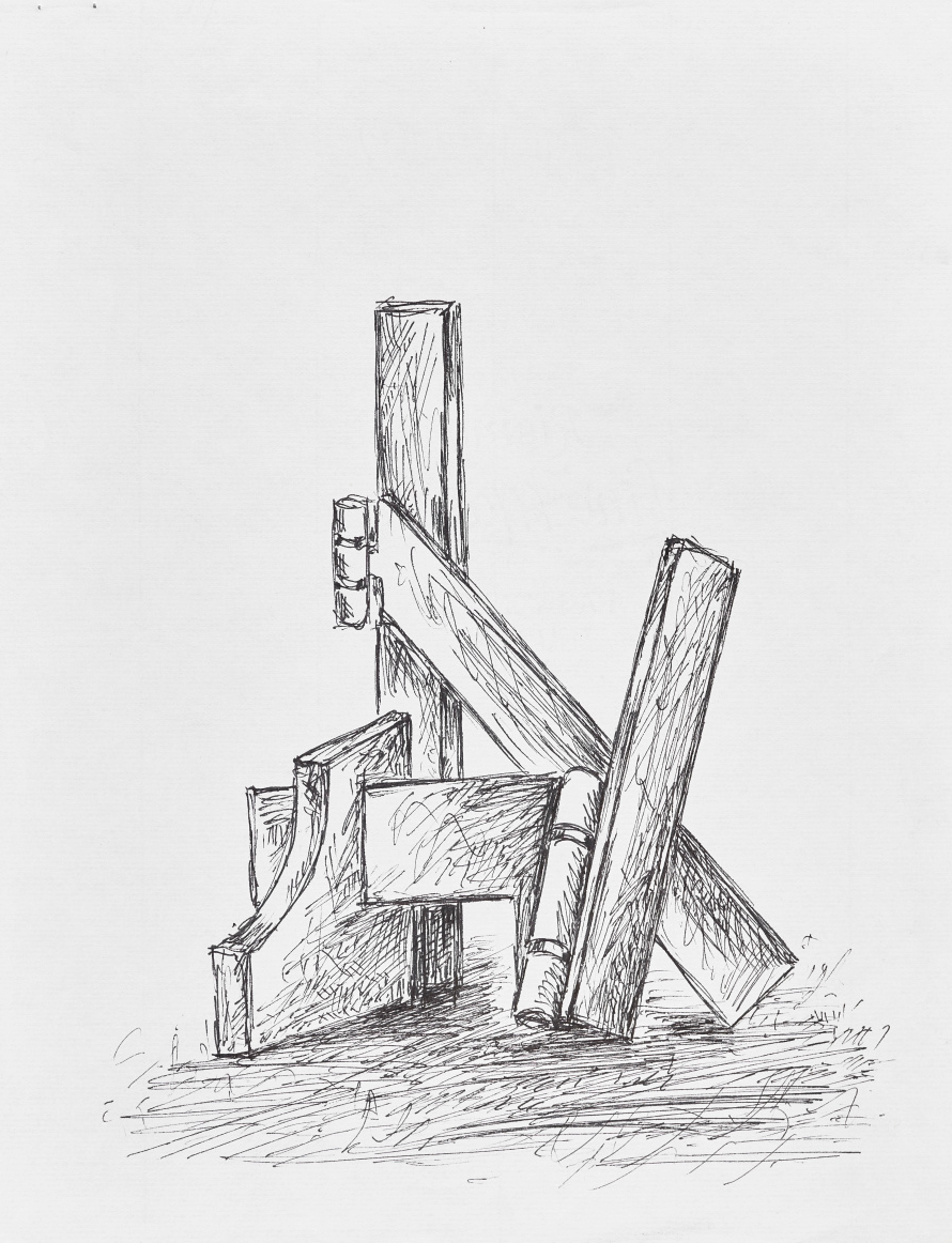 Sorel Etrog, sketch for Powersoul, c.1988