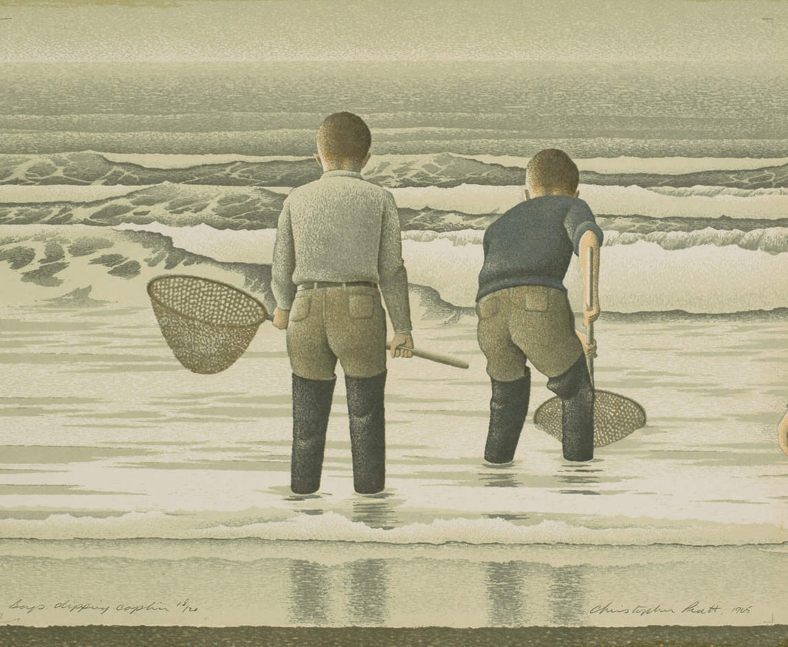Boys Dipping Caplin, 1965