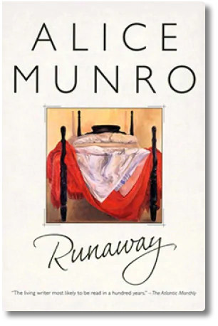 Couverture du recueil de nouvelles d’Alice Munro, Runaway, 2004