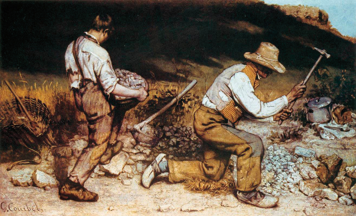 Les casseurs de pierre, 1849