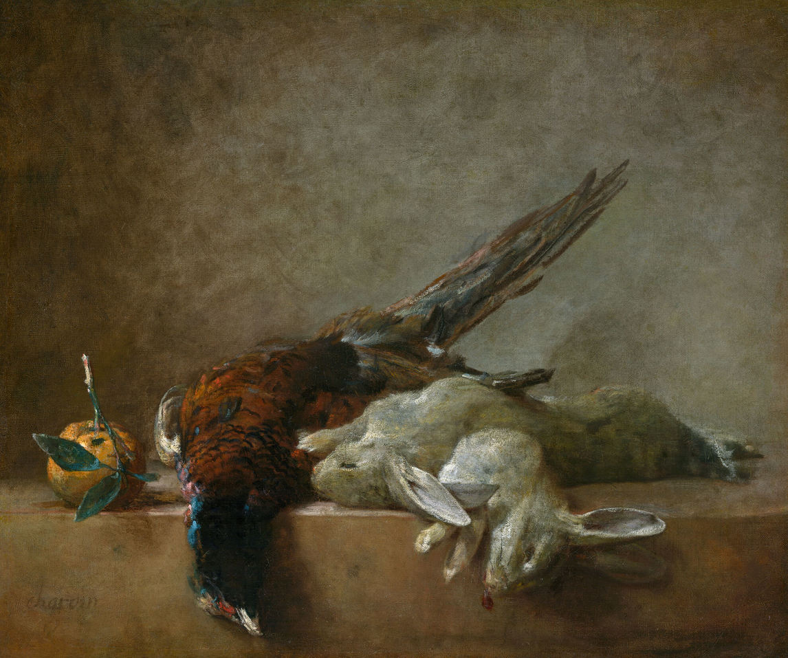 Jean-Baptiste-Siméon Chardin, Still Life with Game, probably 1750s