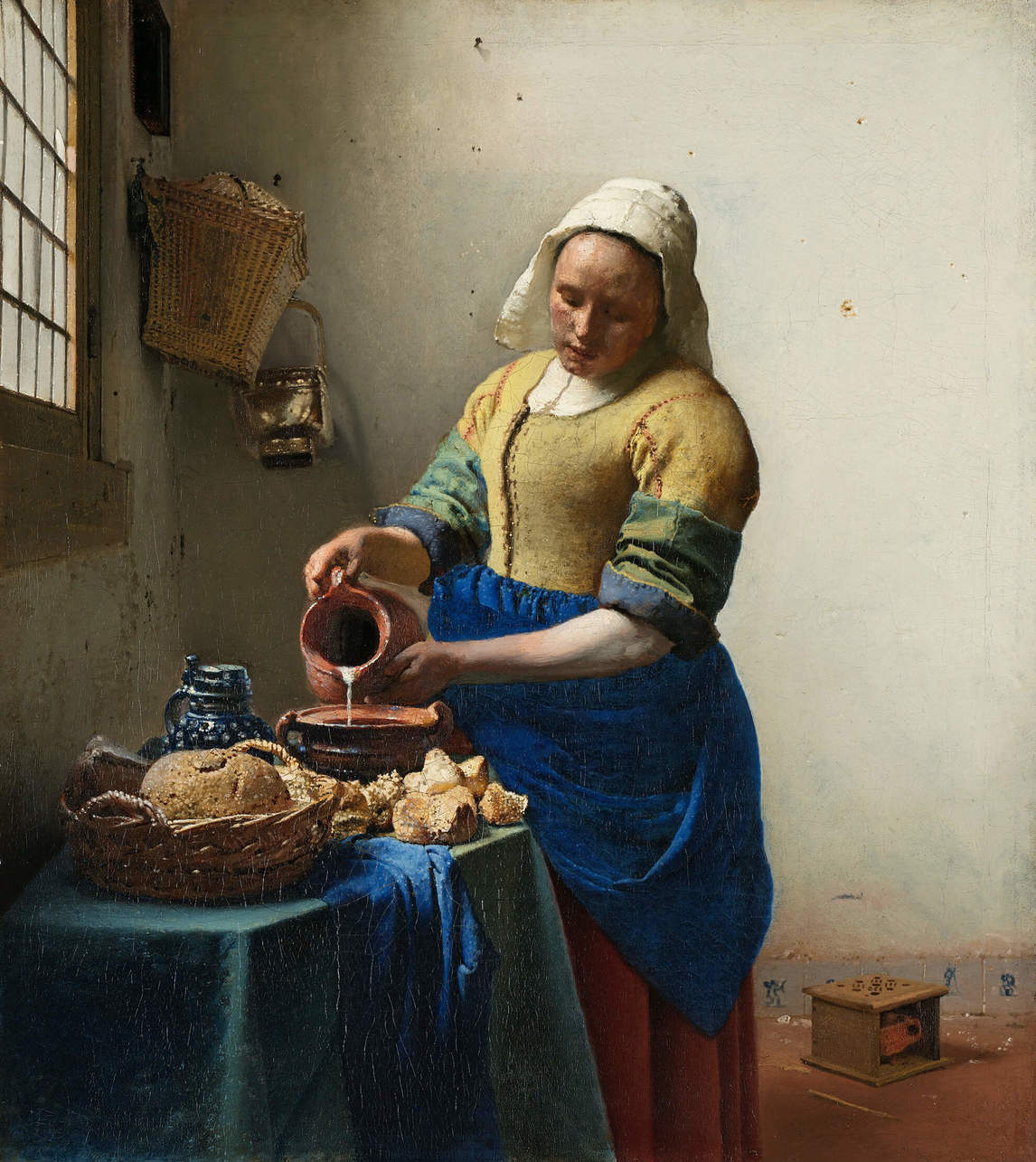 Johannes Vermeer, The Milkmaid (La laitière), v.1660