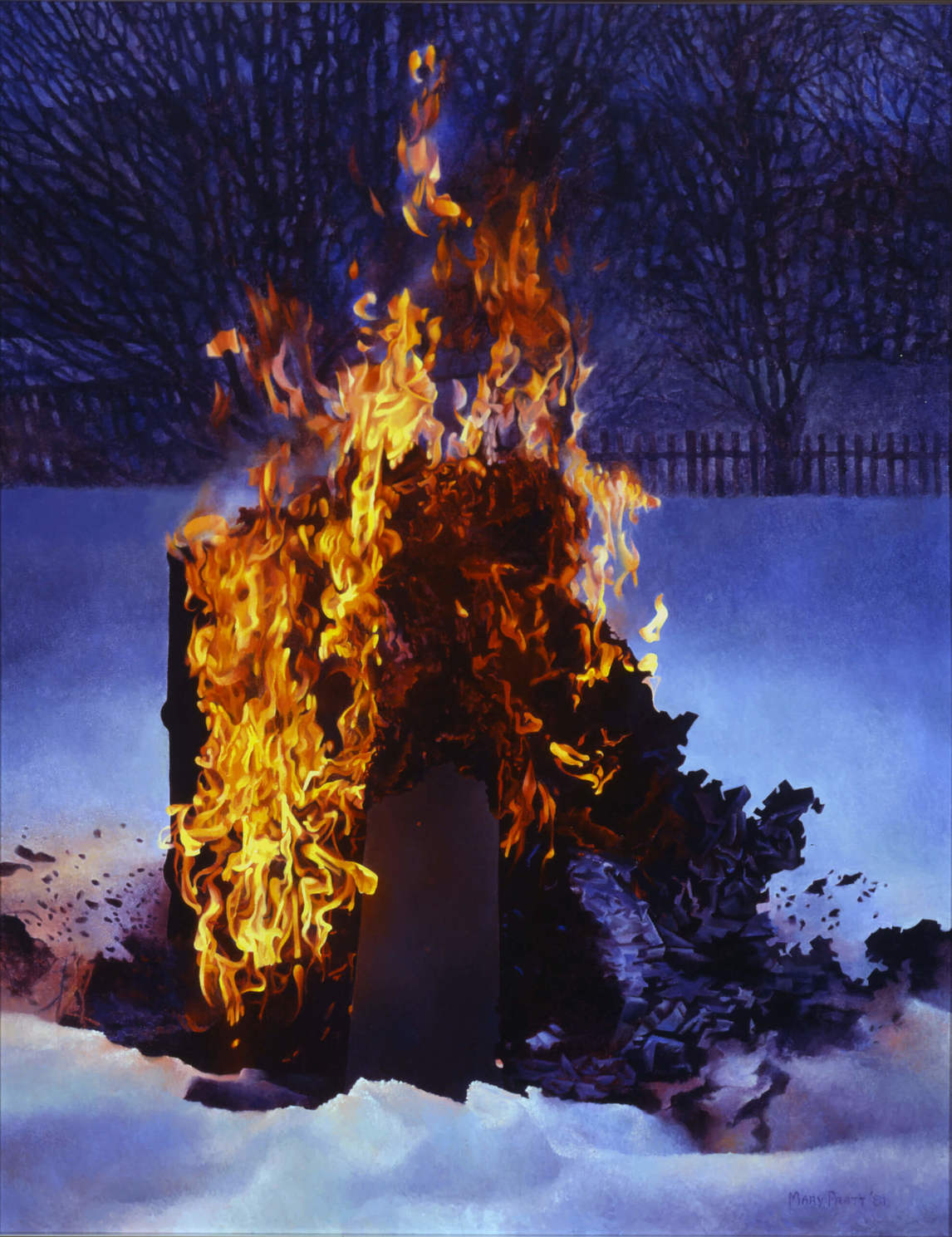 Mary Pratt, Christmas Fire, 1981