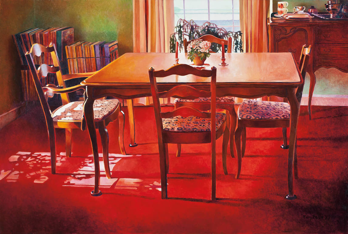The Dining Room with a Red Rug (La salle à manger avec un tapis rouge), 1995
