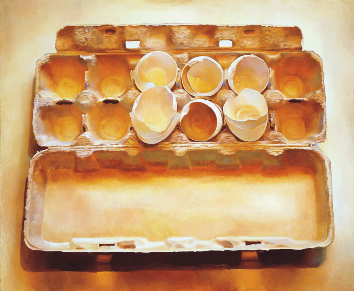 Mary Pratt, Eggs in an Egg Crate, 1975