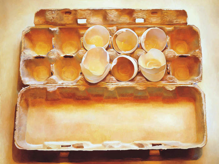 Eggs in an Egg Crate, 1975