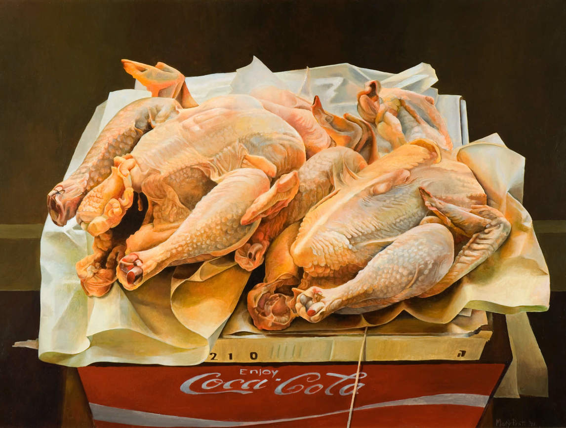 Mary Pratt, Eviscerated Chickens, 1971