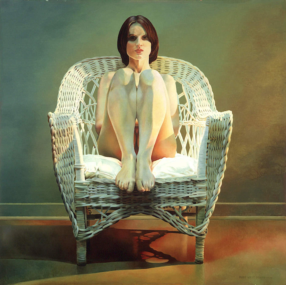 Mary Pratt, Girl in Wicker Chair (Fille dans une chaise en osier), 197
