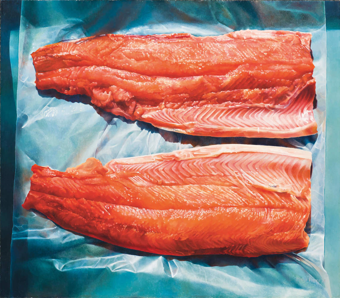 Mary Pratt, Split Grilse (Filets de saumon de l’Atlantique), 1979