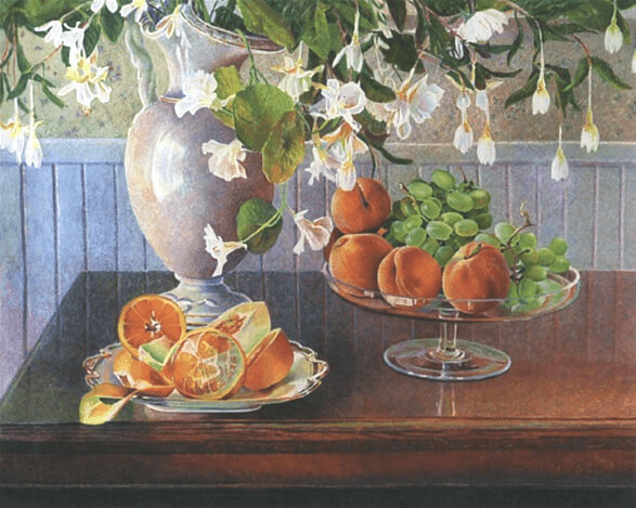 Mary Pratt, Vase with Silk Flowers (Vase avec fleurs de soie), 1960