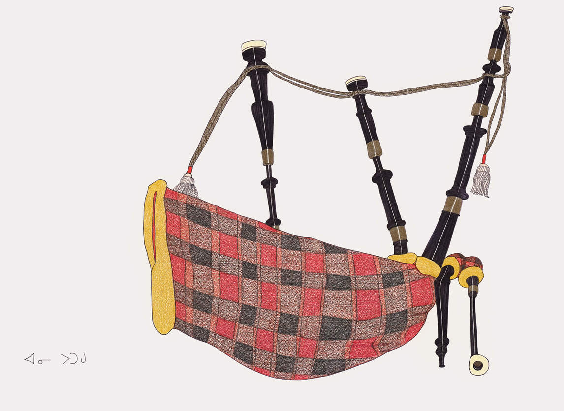 Annie Pootoogook, Bagpipes (Cornemuse), 2006