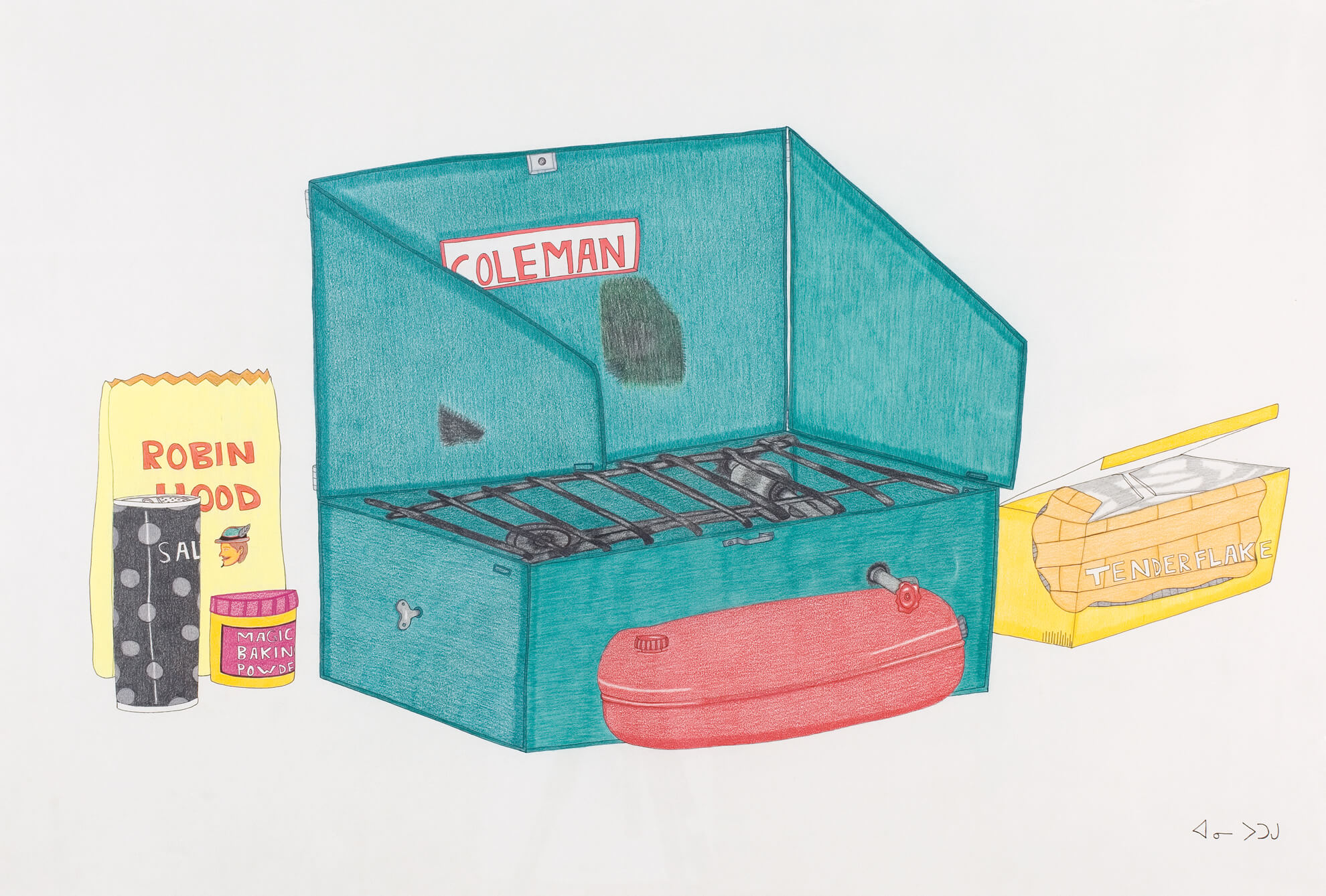 Coleman Stove with Robin Hood Flour and Tenderflake, 2003–4