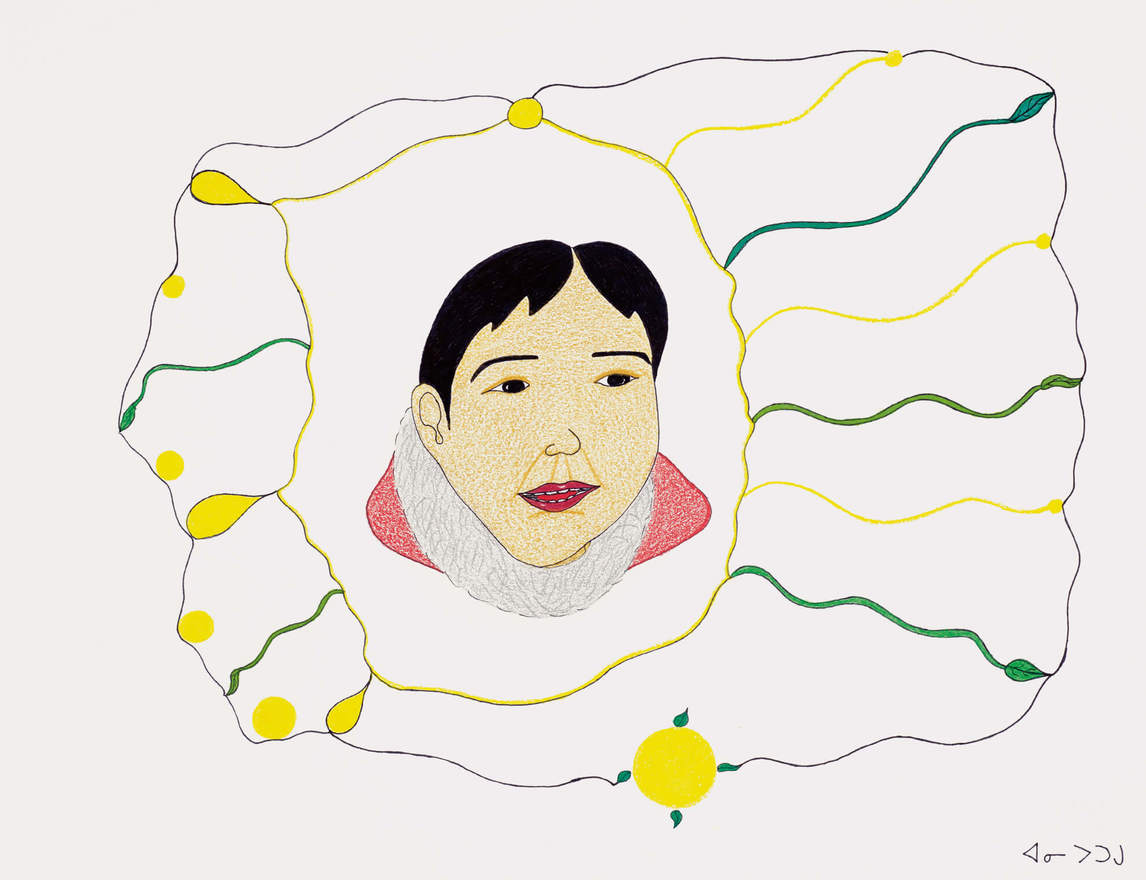 Annie Pootoogook, Composition (Happy Woman), 2003–4 