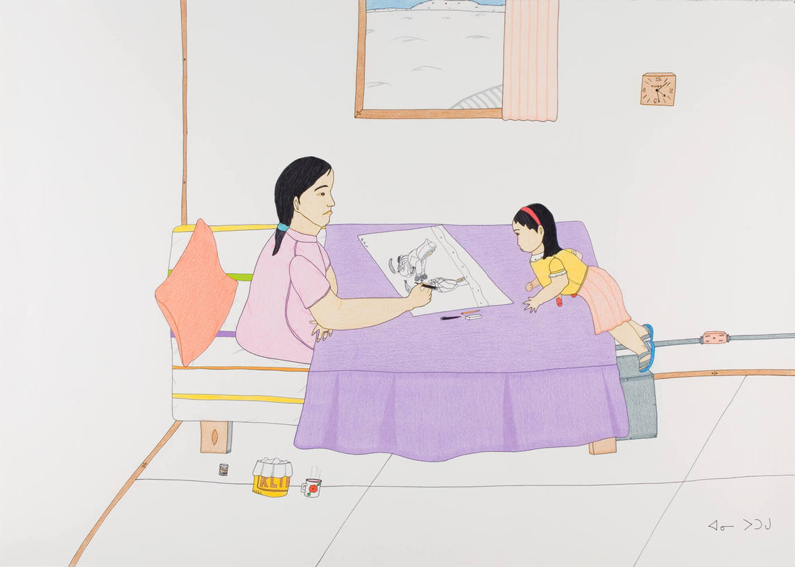 Annie Pootoogook, My Mother and I (Ma mère et moi), 2004-2005